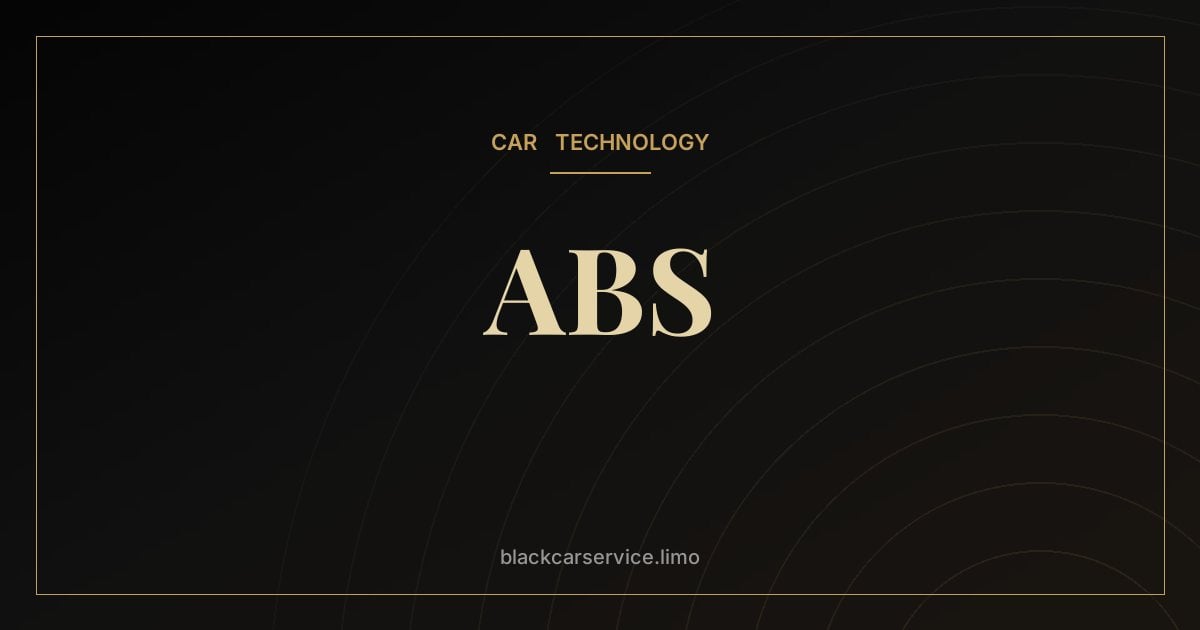 ABS — Anti-Lock Brakes (ABS): How They Work and Where They Came From