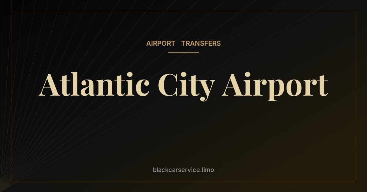 Atlantic City Airport — Atlantic City International Airport (ACY): A Shore Alternative