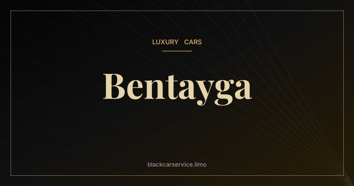 Bentayga — Bentley Bentayga: The Story of Bentley's First SUV