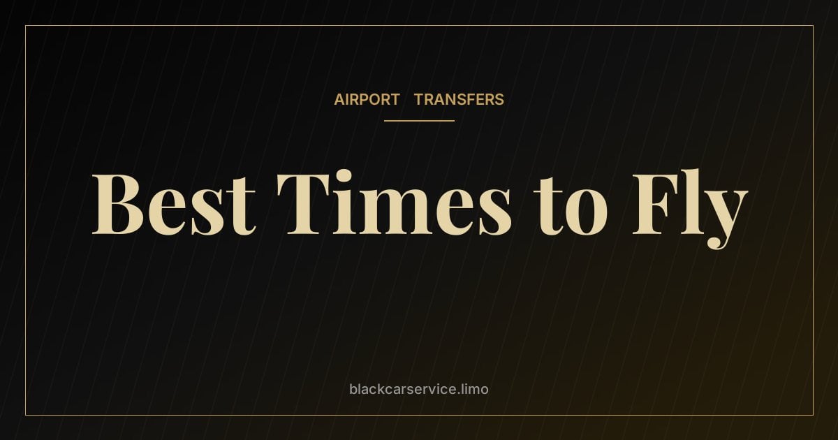 Best Times to Fly — The Best Times to Fly Out of New York (and When to Leave for the Airport)