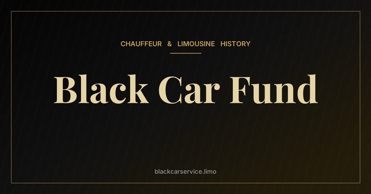 Black Car Fund — The New York Black Car Fund: Workers' Compensation for Black Car Drivers