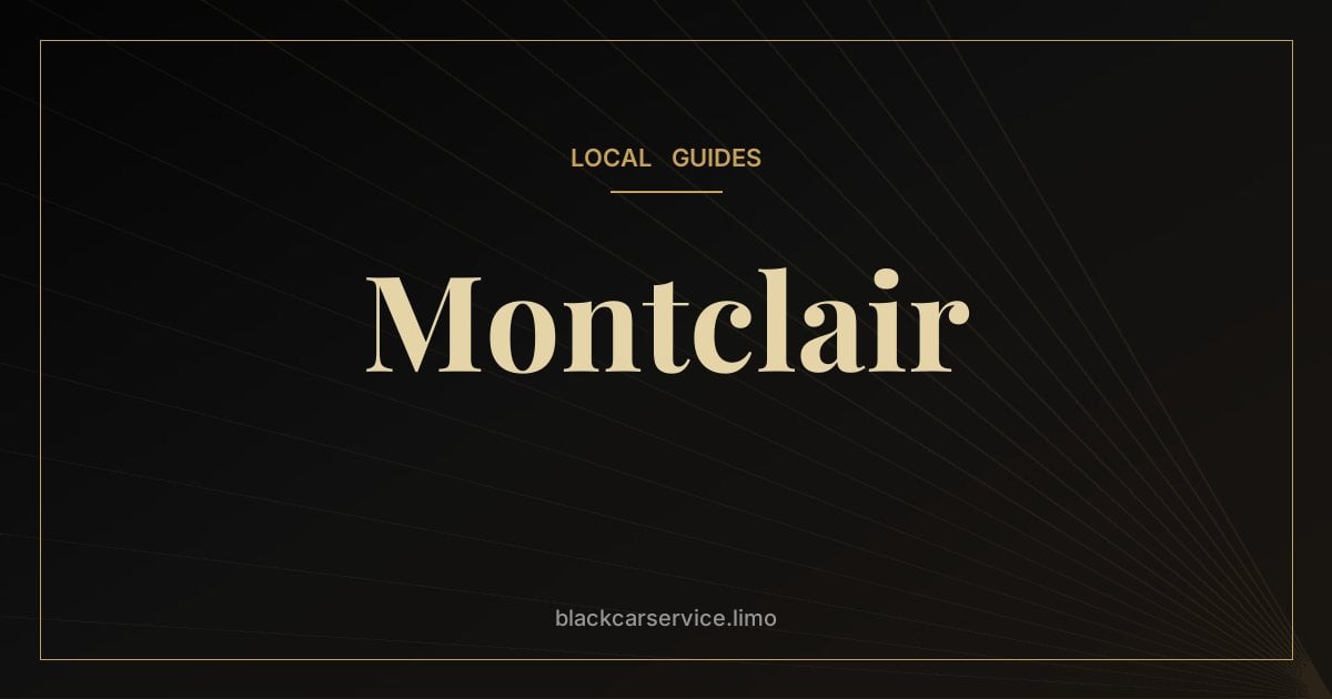Montclair — Black Car Service in Montclair, NJ: Airport Transfers & Local Rides