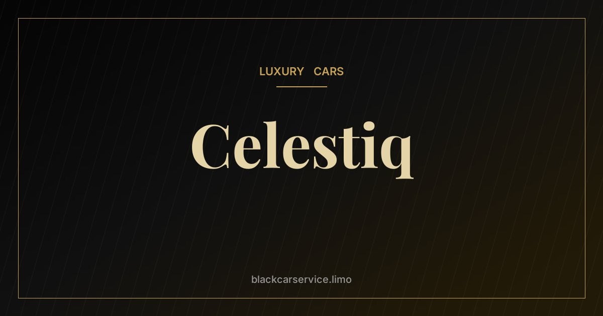 Celestiq — Cadillac Celestiq: The Hand-Built Electric Flagship Explained
