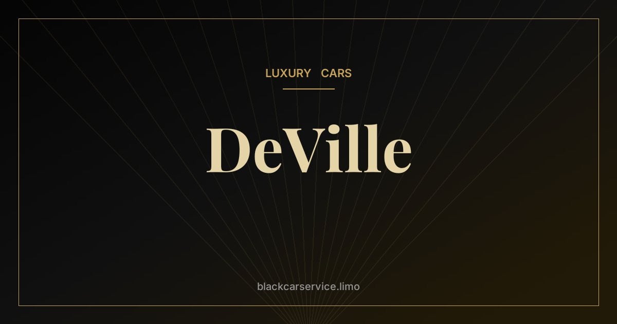 DeVille — Cadillac DeVille: The Car That Defined American Luxury for Half a Century