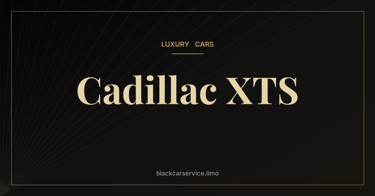 Cadillac XTS — Cadillac XTS: The Last Great Livery Sedan (2013–2019)