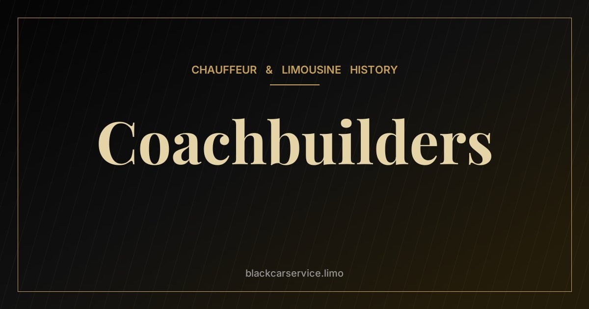 Coachbuilders — The History of Coachbuilders: The Artisans Who Dressed the World's Finest Cars