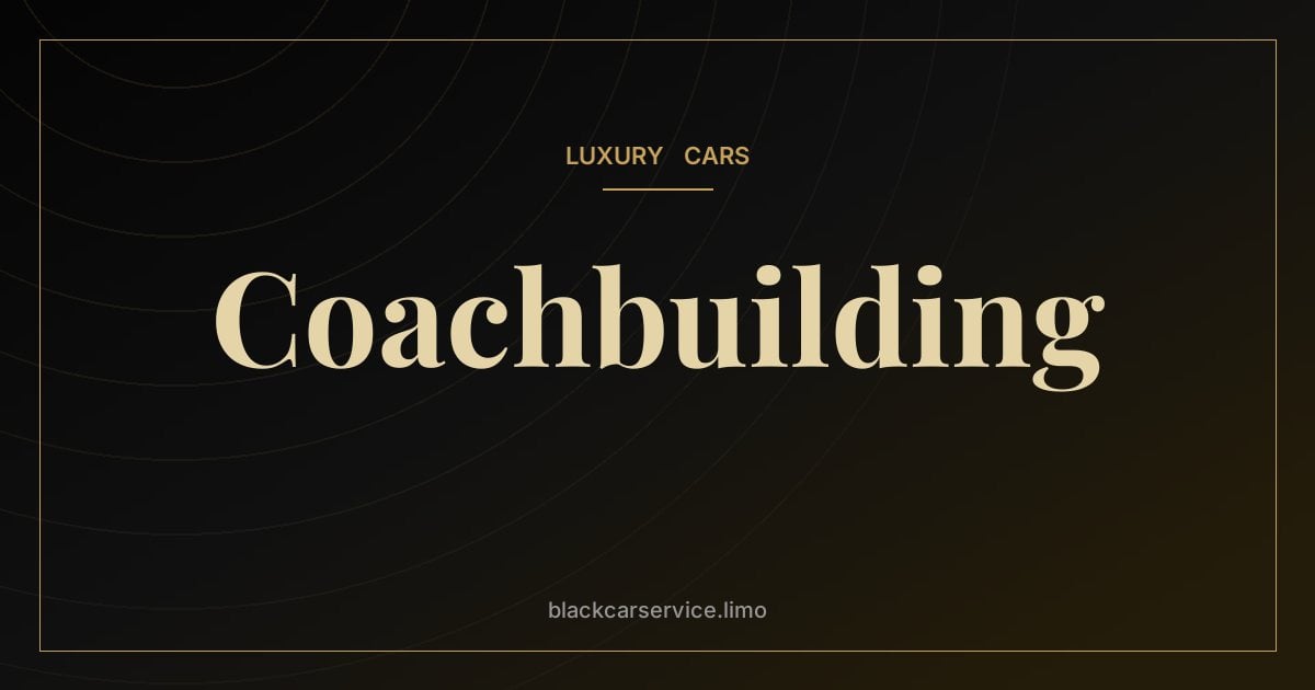 Coachbuilding — Coachbuilding Today: Who Still Builds Custom Car Bodies?