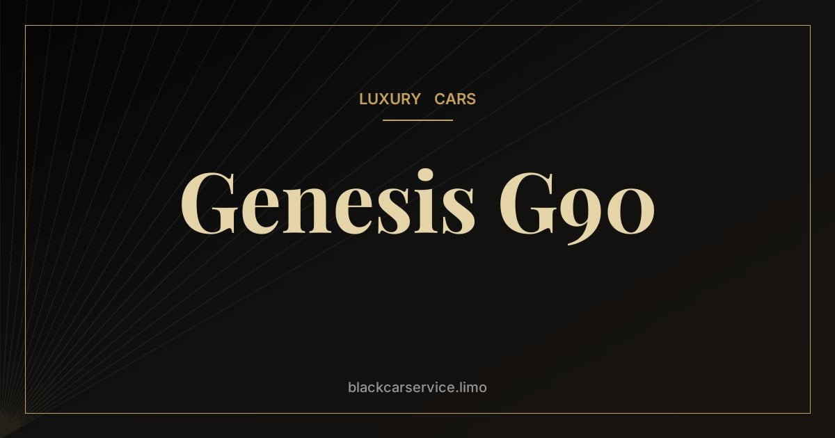 Genesis G90 — Genesis G90: Hyundai's Luxury Flagship and How Genesis Became a Brand