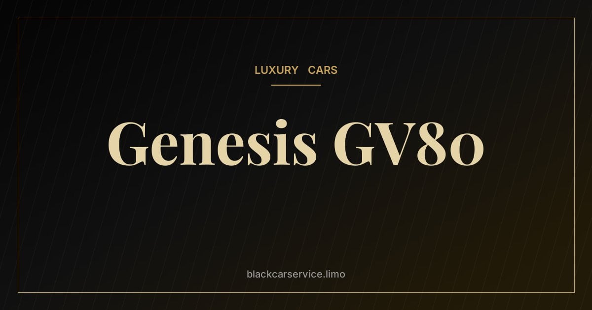 Genesis GV80 — Genesis GV80: The SUV That Made Genesis a Serious Luxury Brand