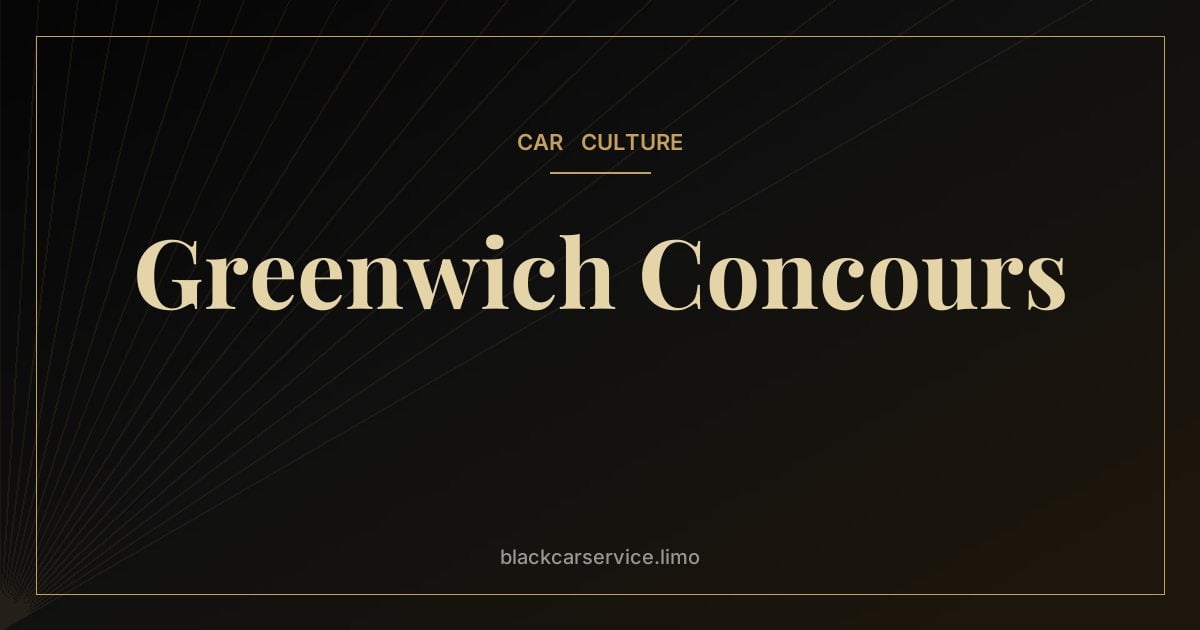 Greenwich Concours — The Greenwich Concours d'Elegance: Classic Cars on the Connecticut Shore