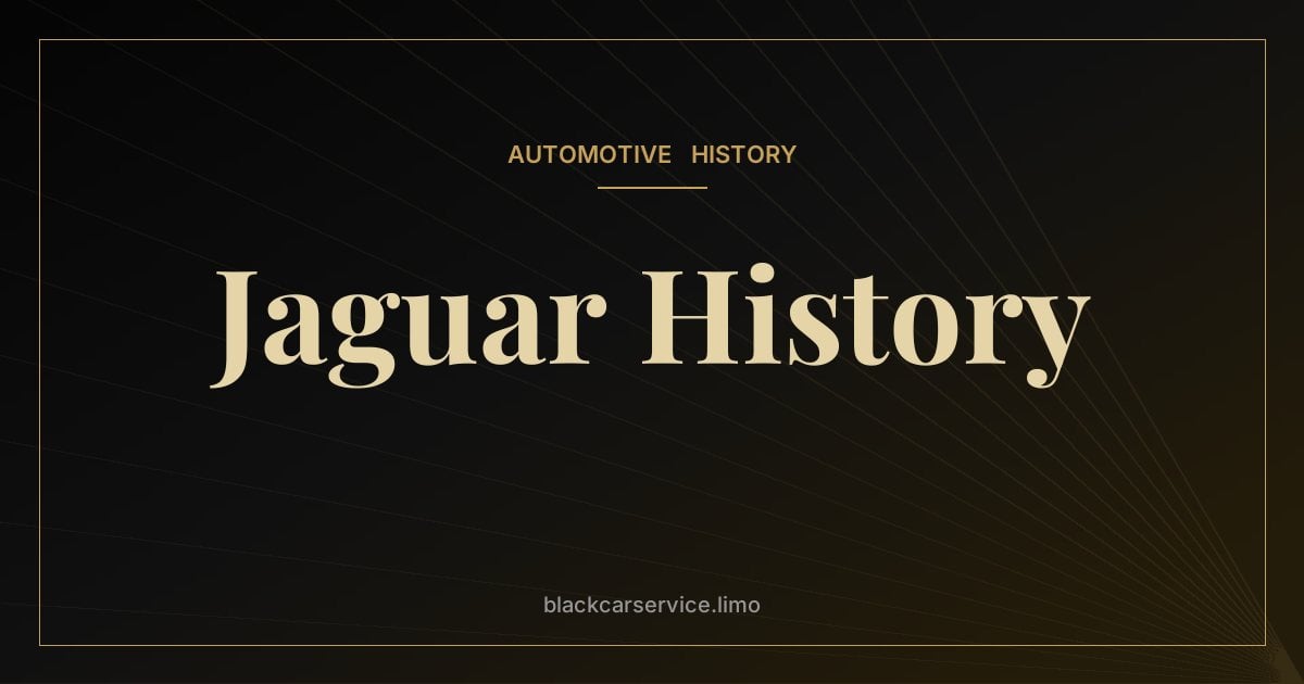 Jaguar History — The History of Jaguar: From Swallow Sidecars to Electric Reinvention