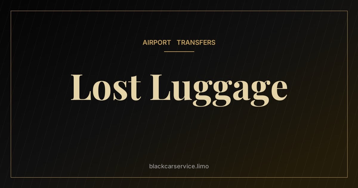 Lost Luggage — Lost or Delayed Luggage at JFK, LaGuardia or Newark: What to Do