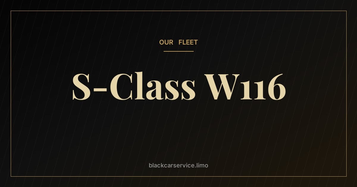 S-Class W116 — Mercedes-Benz W116: The First Car Officially Called S-Class (1972–1980)
