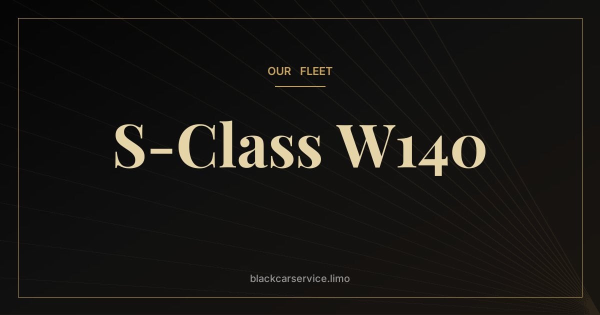 S-Class W140 — Mercedes-Benz W140 S-Class (1991–1998): The Over-Engineered Masterpiece