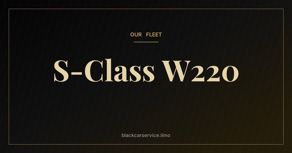 S-Class W220 — Mercedes-Benz W220 S-Class (1998–2005): Lighter, Smarter and the Birth of Pre-Safe