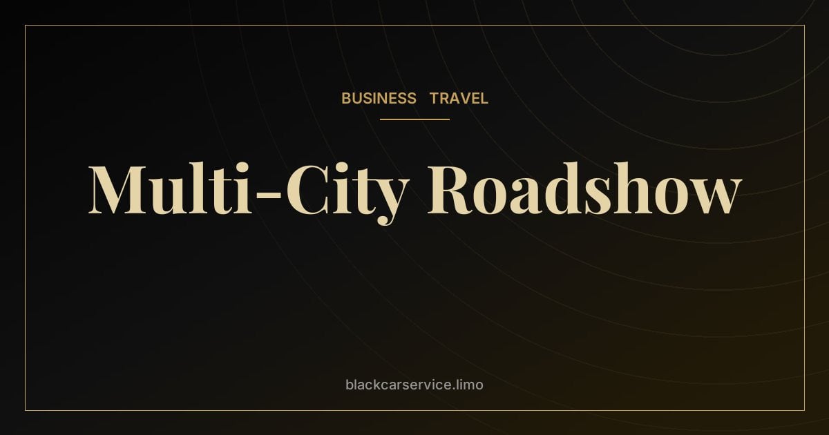 Multi-City Roadshow — Planning a Multi-City Roadshow in the Northeast: NYC, Boston, Philadelphia and D.C.
