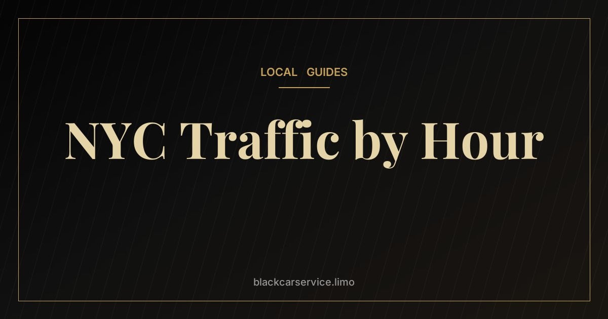 NYC Traffic by Hour — NYC Traffic by Hour: When to Travel to Avoid the Worst Delays
