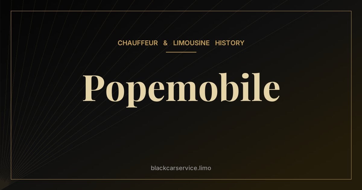 Popemobile — The History of the Popemobile