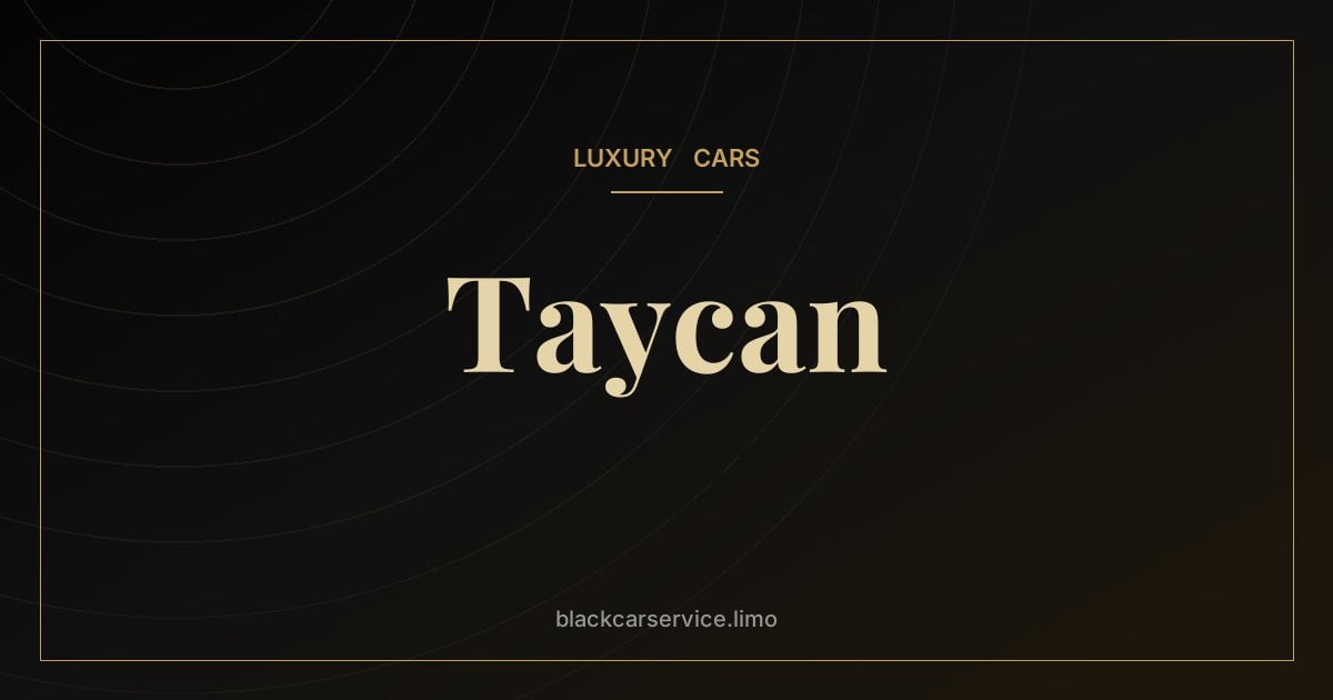 Taycan — Porsche Taycan: The 800-Volt Electric Porsche Explained