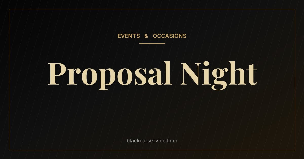 Proposal Night — Planning the Perfect Proposal Night in New York — Including the Ride