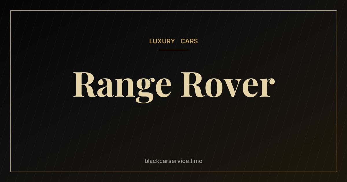 Range Rover — Range Rover History: From the 1970 Original to Today's Luxury Icon