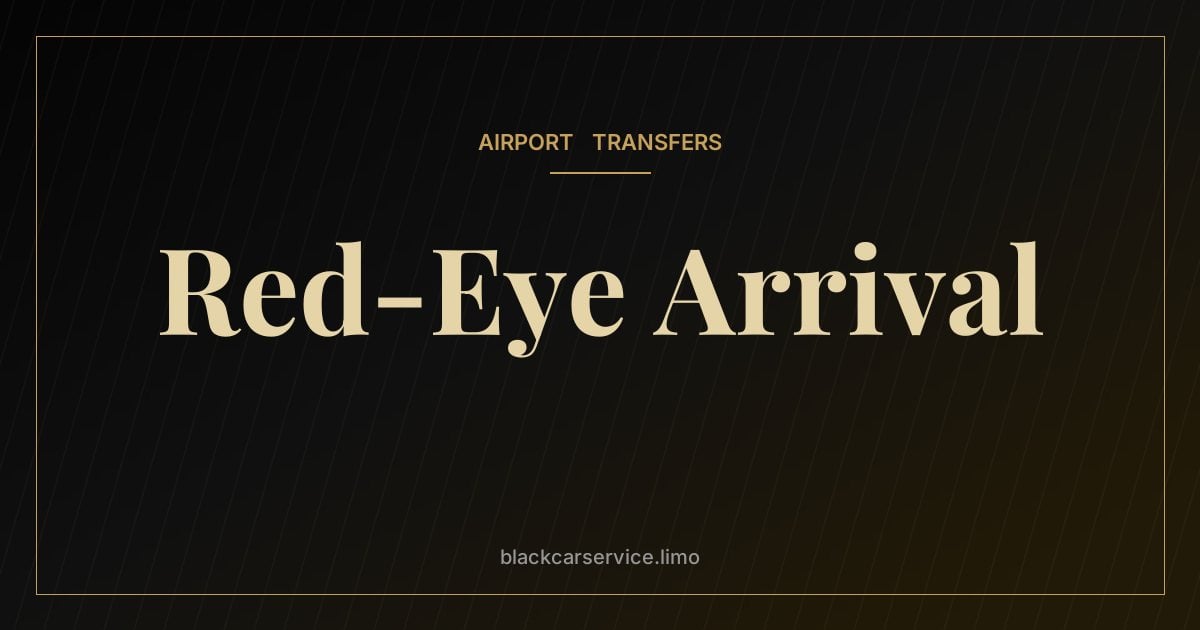 Red-Eye Arrival — Arriving on a Red-Eye: How to Get Home or to Your Meeting Refreshed