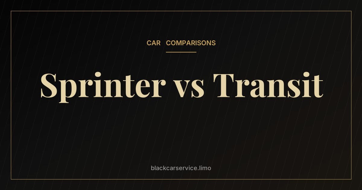 Sprinter vs Transit — Mercedes-Benz Sprinter vs Ford Transit: Which Passenger Van Is Better?