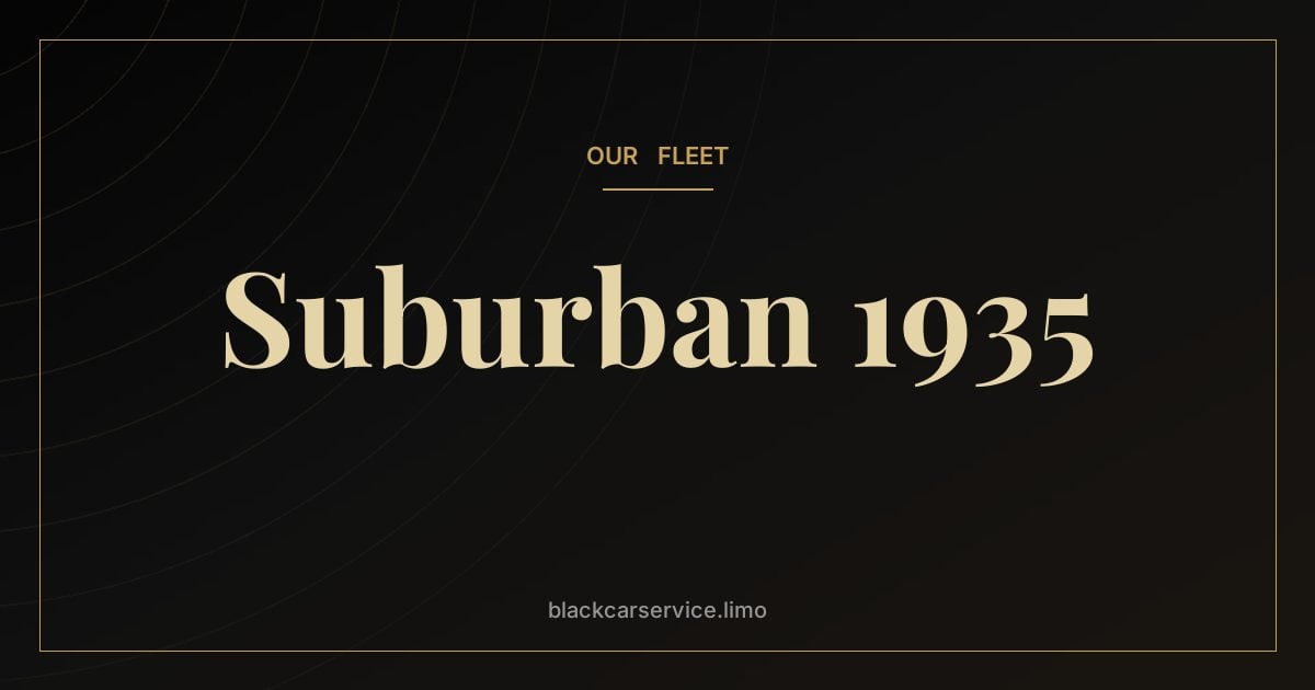Suburban 1935 — The 1935 Chevrolet Suburban Carryall: How the First Suburban Began