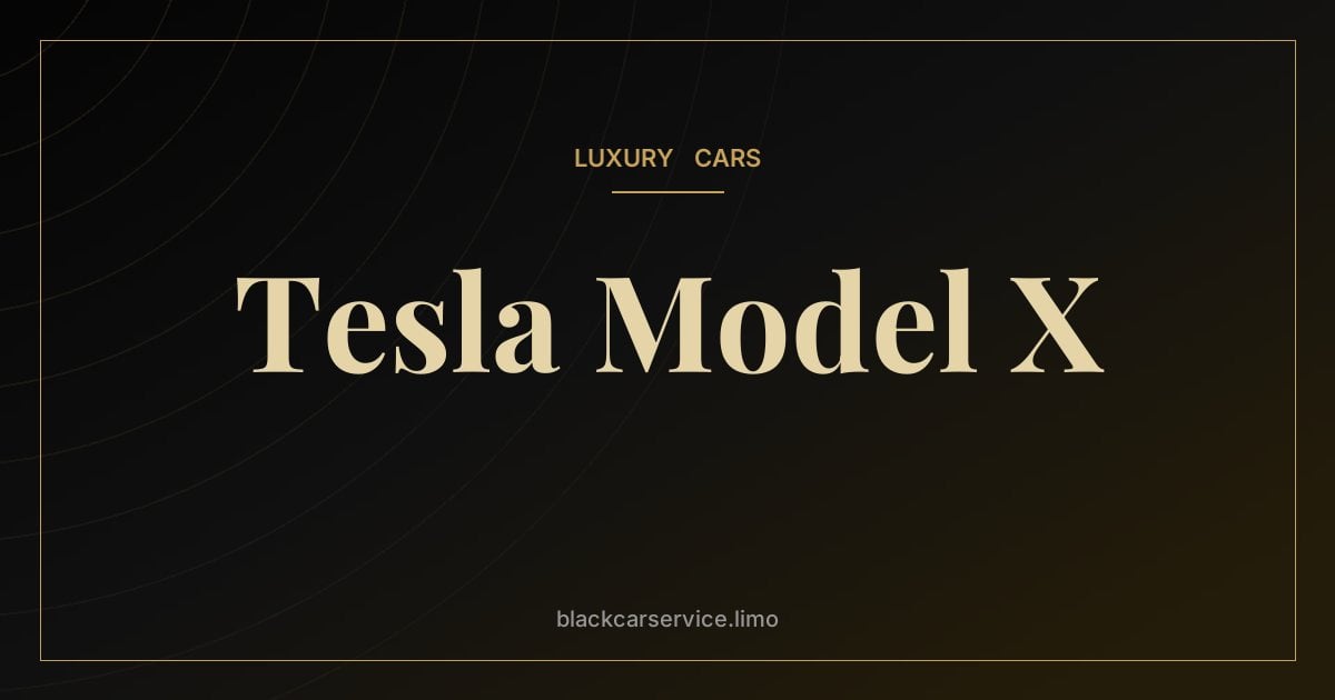Tesla Model X — Tesla Model X: The Falcon-Wing Electric SUV Explained
