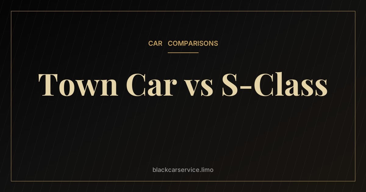Town Car vs S-Class — Lincoln Town Car vs Mercedes S-Class: How the Black Car Changed