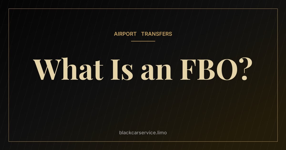 What Is an FBO? — What Is an FBO? Private Jet Terminals Explained