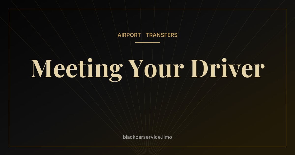 Meeting Your Driver — Where to Meet Your Driver at JFK, LaGuardia and Newark