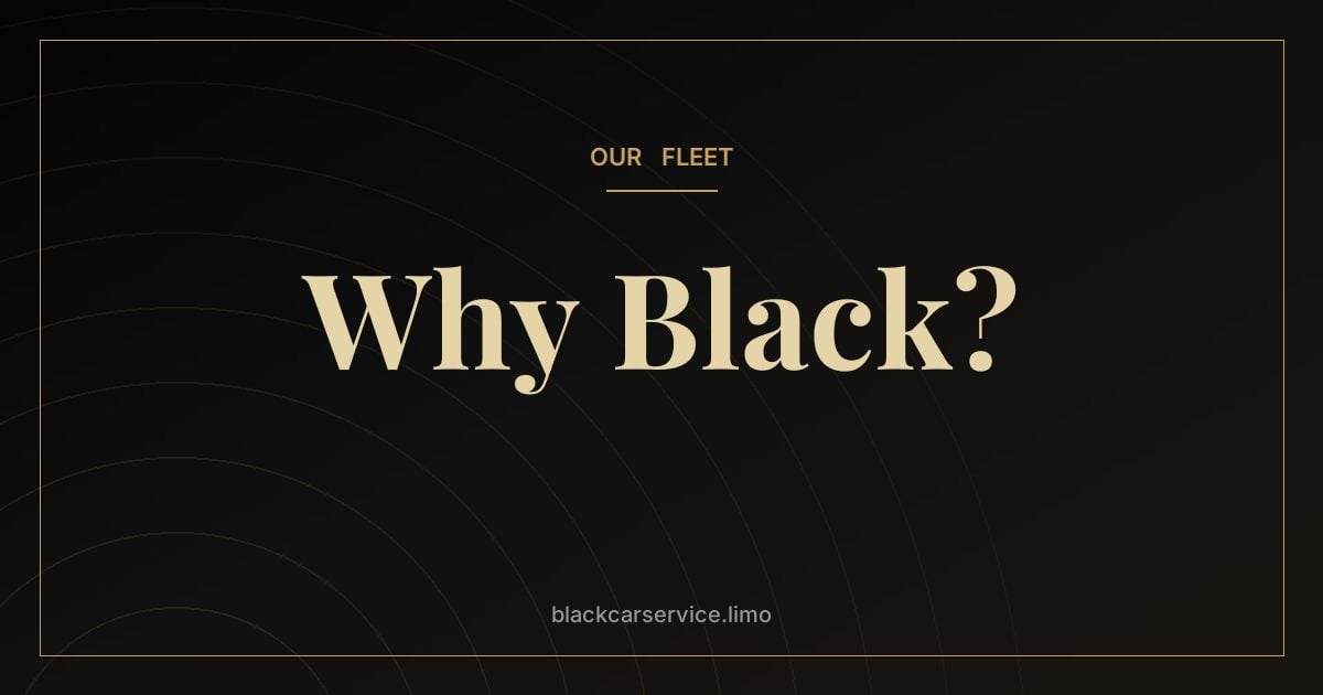 Why Black? — Why Are Black Cars Black? The History Behind the Chauffeur's Color