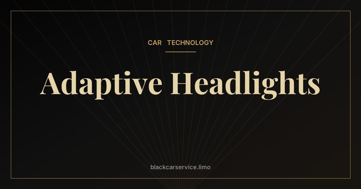 Adaptive Headlights — Adaptive Headlights Explained: From Swiveling Lamps to Digital Light