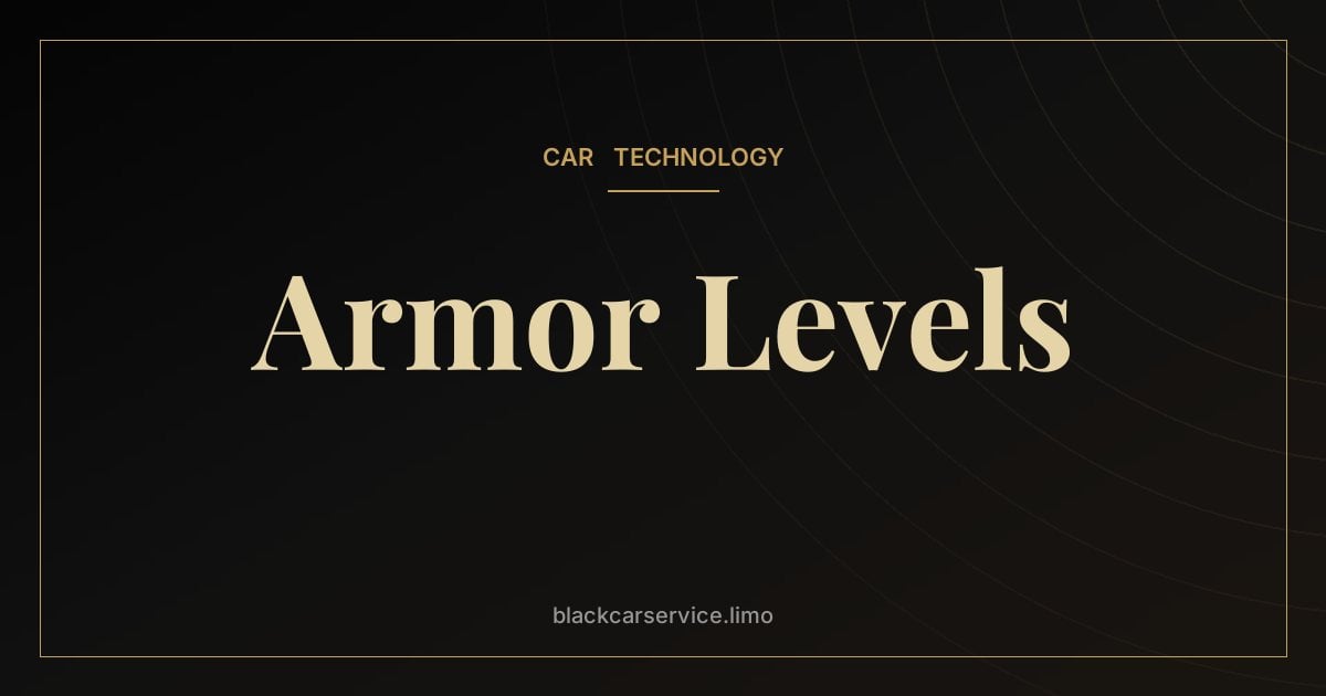 Armor Levels — Armored Vehicle Protection Levels Explained: B4, B6, B7 and VR Ratings