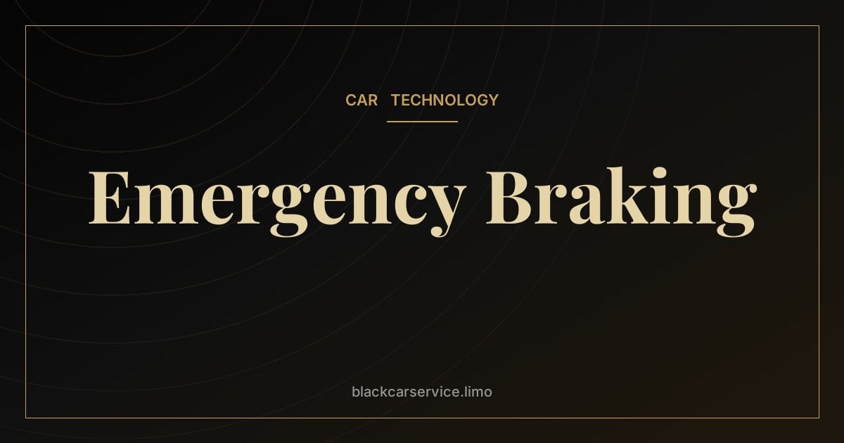 Emergency Braking — Automatic Emergency Braking: How It Works and Why It's Becoming Mandatory