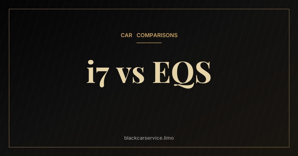 i7 vs EQS — BMW i7 vs Mercedes EQS: The Electric Luxury Sedan Showdown