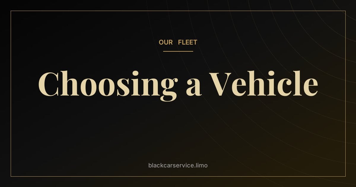 Choosing a Vehicle — Sedan, SUV or Sprinter? How to Choose the Right Vehicle for Your Group