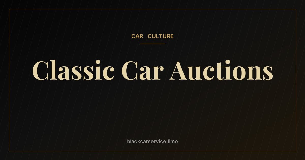 Classic Car Auctions — Classic Car Auctions Explained: How They Work and the Record Sales