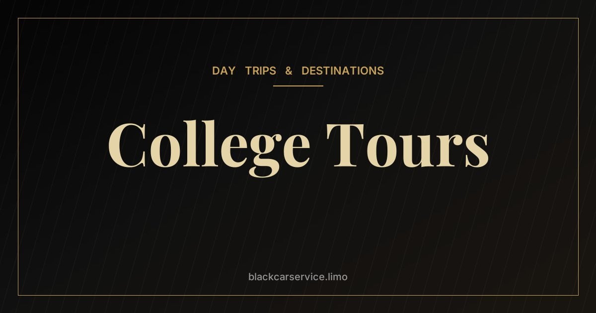 College Tours — Planning a Northeast College Tour by Car From NYC or New Jersey