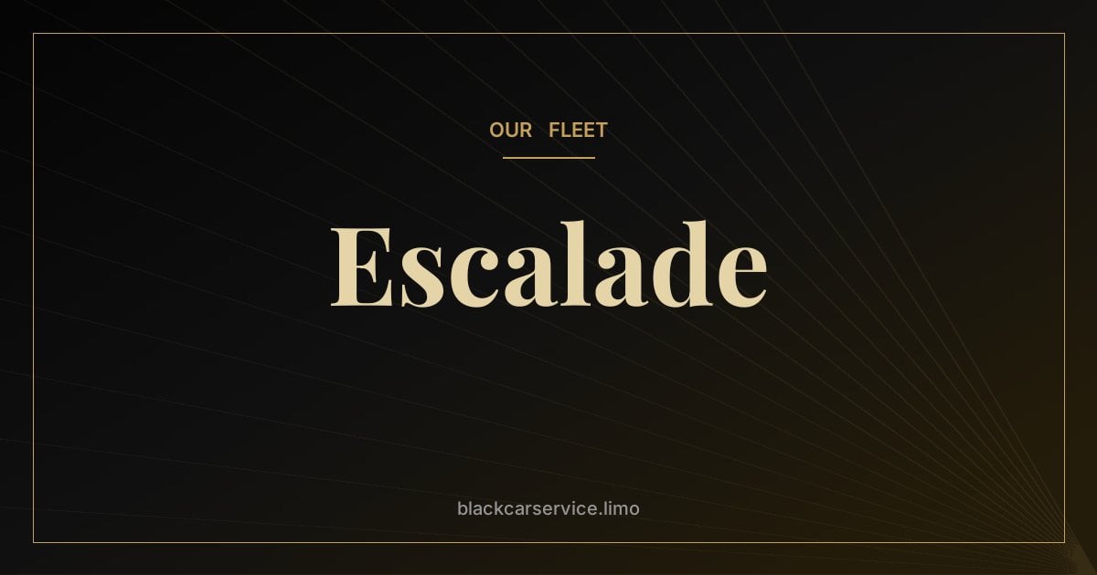 Escalade — How the Cadillac Escalade Became a Pop-Culture Icon