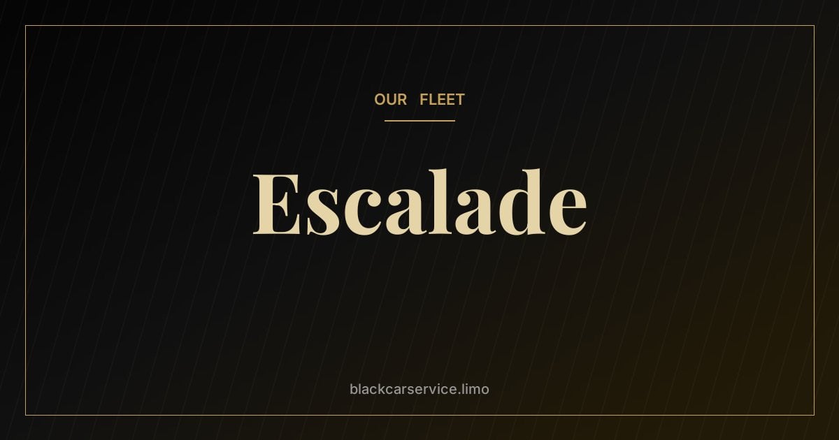 Escalade — Riding in a Cadillac Escalade: A Passenger's Guide to the Interior