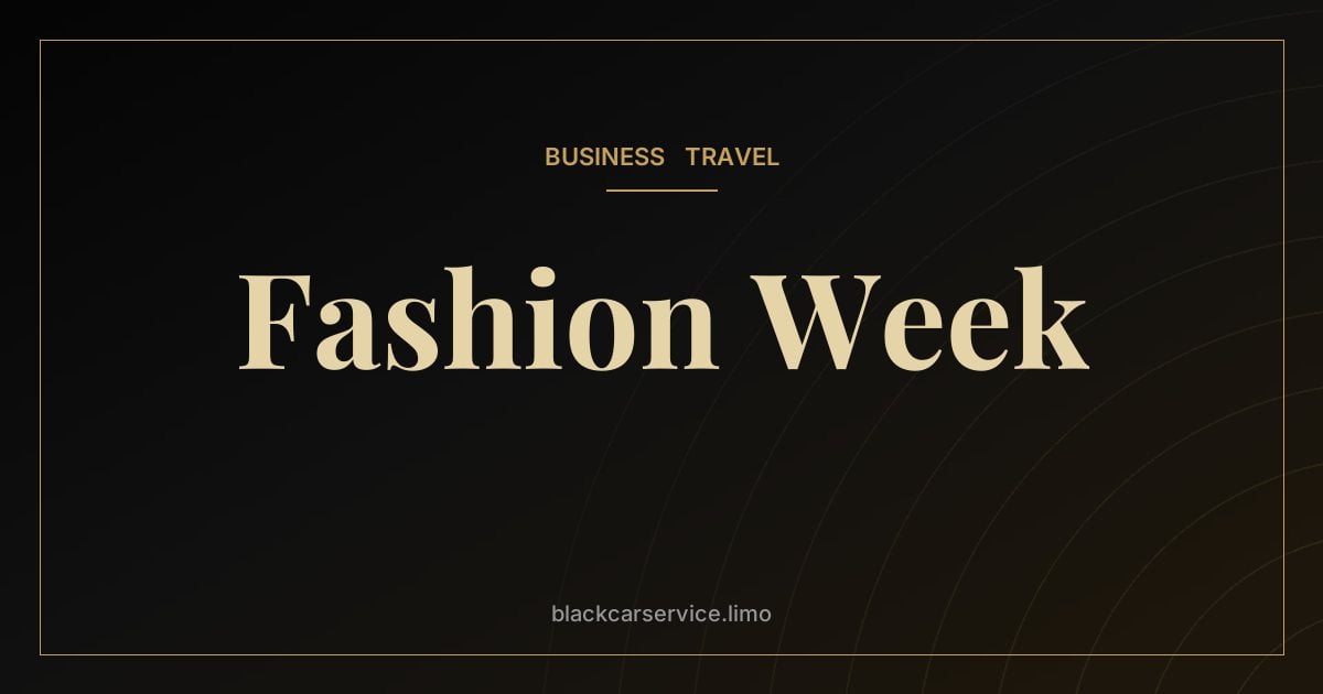 Fashion Week — New York Fashion Week Transportation: Getting Between Shows on Time
