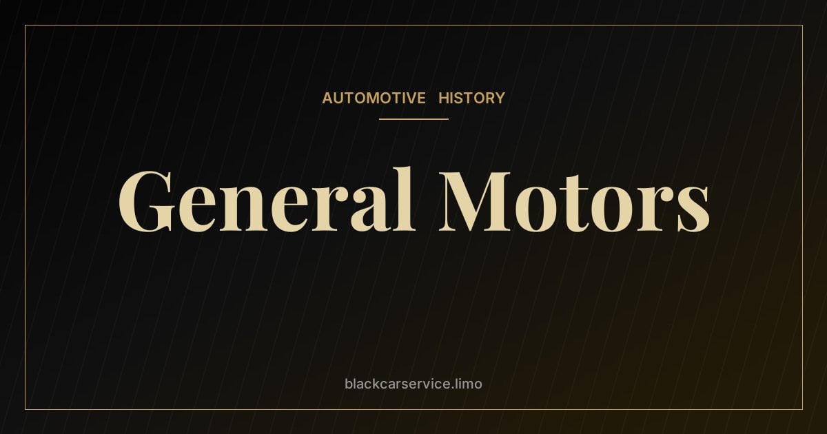 General Motors — The History of General Motors: From Buick to the World's Largest Automaker
