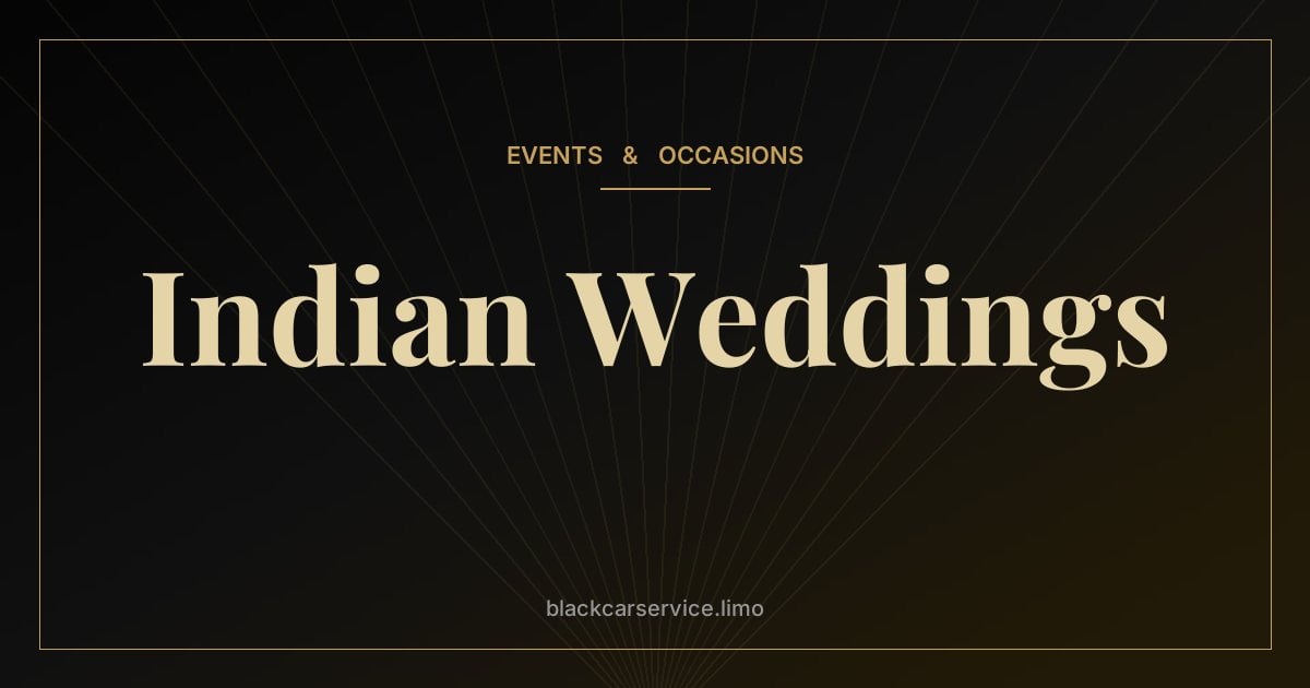 Indian Weddings — Indian Wedding Transportation in New Jersey: Baraat, Guests and Multi-Day Events