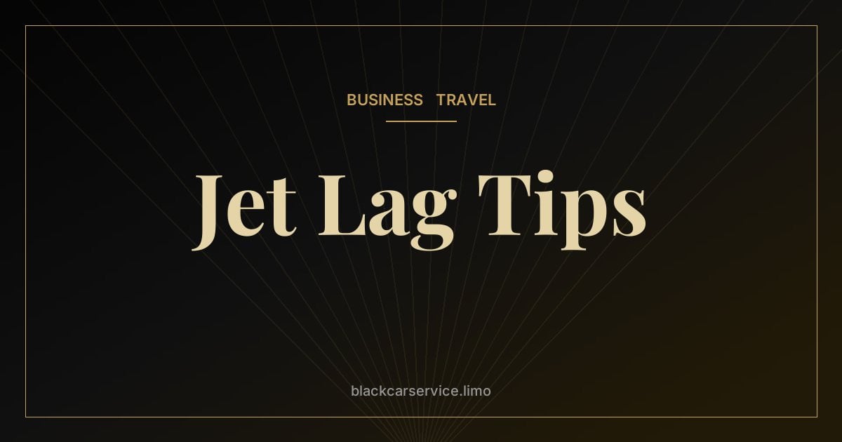 Jet Lag Tips — Jet Lag Tips for Business Travelers Arriving in New York