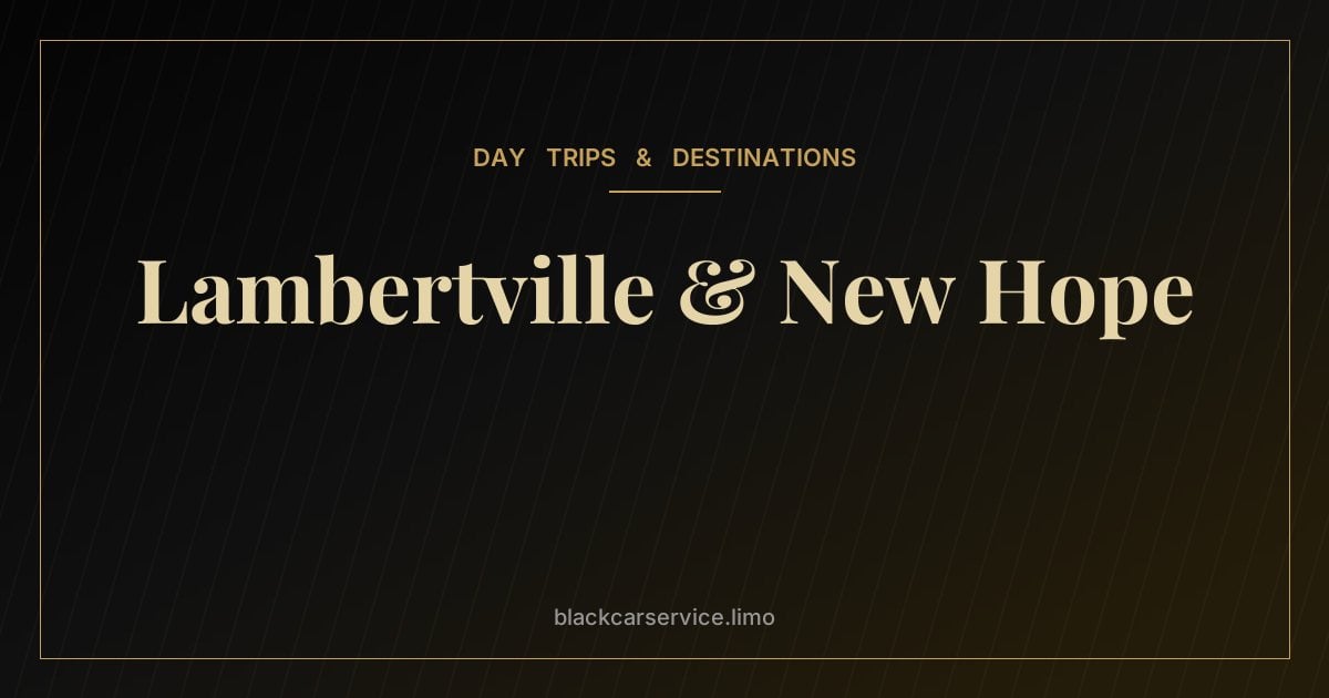 Lambertville & New Hope — Lambertville and New Hope: A Delaware River Day Trip