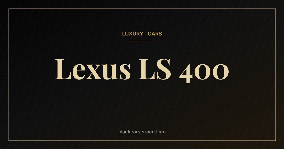 Lexus LS 400 — The Lexus LS 400 Story: How Toyota Shocked the Luxury World in 1989