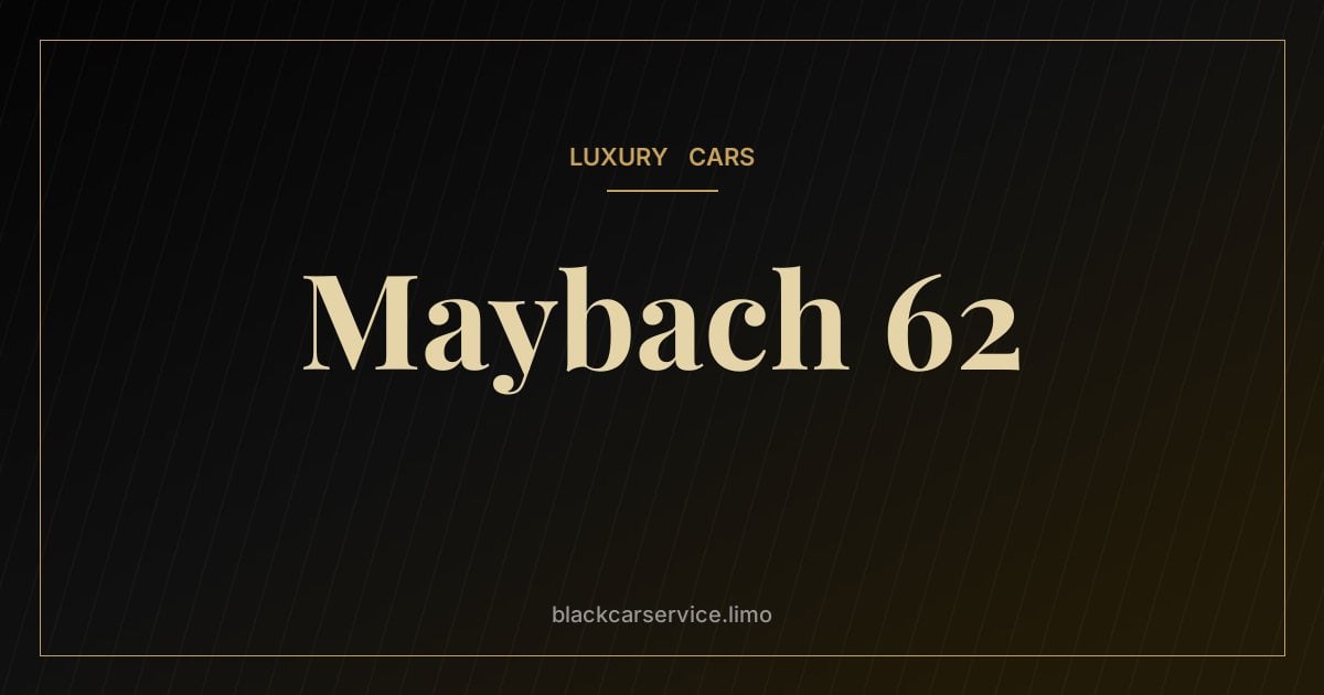 Maybach 62 — Maybach 57 and 62: The Ambitious 2002 Revival of the Maybach Brand
