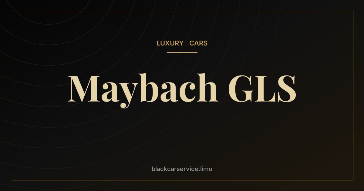 Maybach GLS — Mercedes-Maybach GLS 600: The Luxury SUV Built for the Back Seat